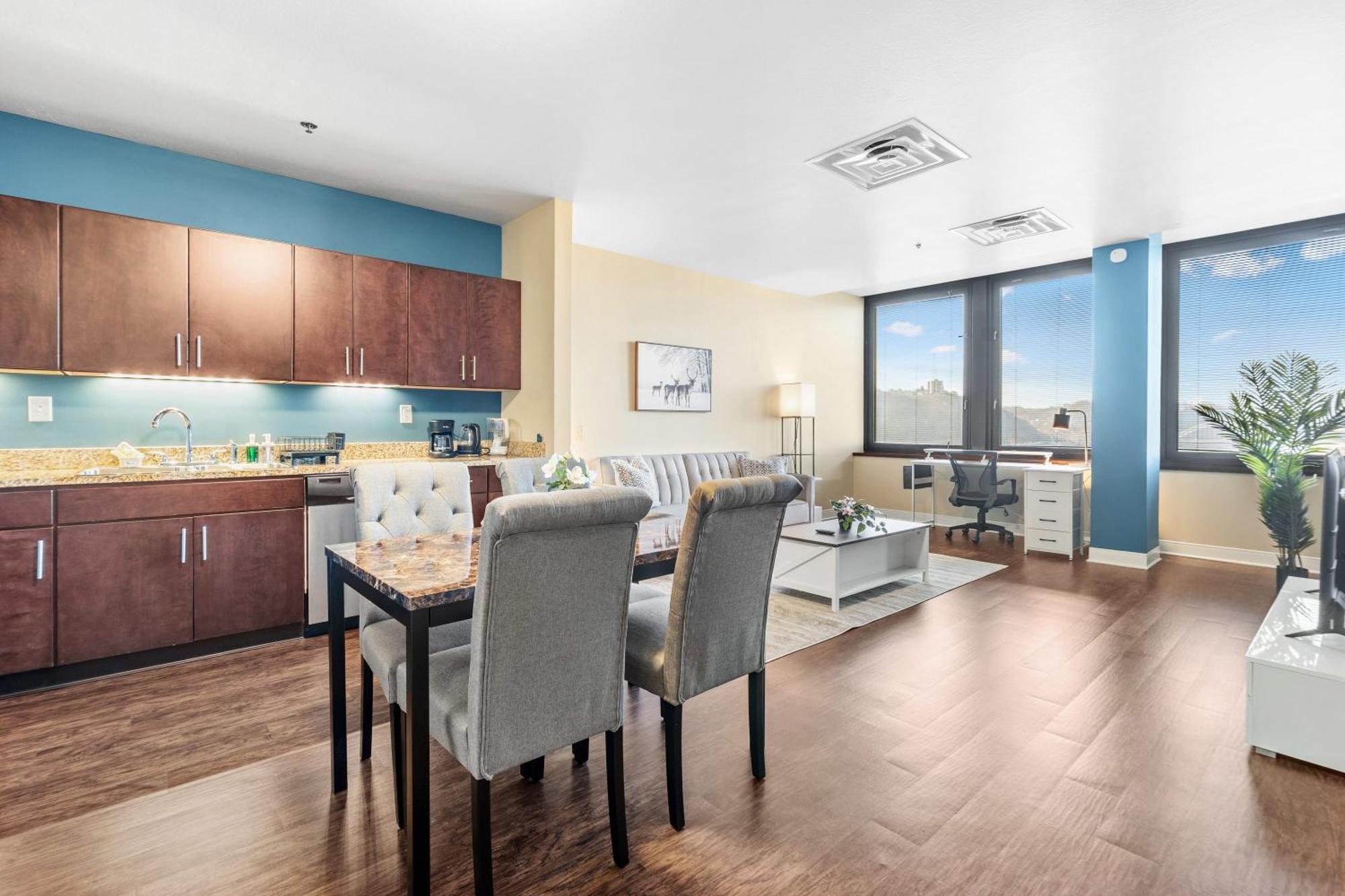 Luxury High Rise 1Bd River Views Downtown Pittsburgh Ngoại thất bức ảnh